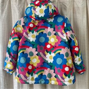 Girls Sherpa lined coat with hood. Like new.